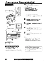 Preview for 28 page of Panasonic Palmcorder PV-D209 Operating Manual