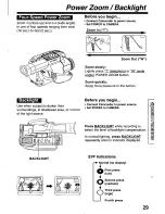 Preview for 29 page of Panasonic Palmcorder PV-D209 Operating Manual