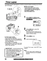 Preview for 38 page of Panasonic Palmcorder PV-D209 Operating Manual