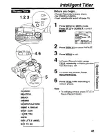 Preview for 41 page of Panasonic Palmcorder PV-D209 Operating Manual