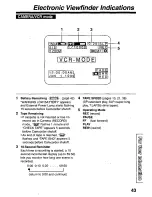 Preview for 43 page of Panasonic Palmcorder PV-D209 Operating Manual