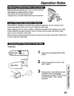 Preview for 45 page of Panasonic Palmcorder PV-D209 Operating Manual