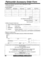 Preview for 48 page of Panasonic Palmcorder PV-D209 Operating Manual