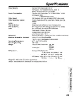 Preview for 49 page of Panasonic Palmcorder PV-D209 Operating Manual