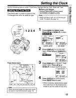 Preview for 17 page of Panasonic Palmcorder PV-D300 Operating Instructions Manual