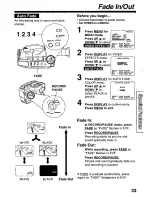 Preview for 33 page of Panasonic Palmcorder PV-D300 Operating Instructions Manual