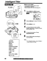 Preview for 40 page of Panasonic Palmcorder PV-D300 Operating Instructions Manual