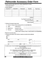 Preview for 48 page of Panasonic Palmcorder PV-D300 Operating Instructions Manual