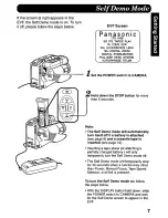 Предварительный просмотр 7 страницы Panasonic Palmcorder PV-D308 Operating Manual