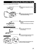 Предварительный просмотр 21 страницы Panasonic Palmcorder PV-D308 Operating Manual