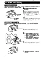 Предварительный просмотр 24 страницы Panasonic Palmcorder PV-D308 Operating Manual