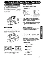 Предварительный просмотр 29 страницы Panasonic Palmcorder PV-D308 Operating Manual