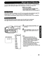 Предварительный просмотр 31 страницы Panasonic Palmcorder PV-D308 Operating Manual