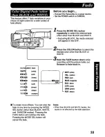 Предварительный просмотр 33 страницы Panasonic Palmcorder PV-D308 Operating Manual