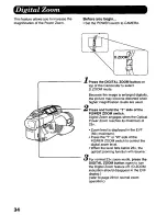 Предварительный просмотр 34 страницы Panasonic Palmcorder PV-D308 Operating Manual