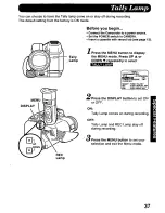 Предварительный просмотр 37 страницы Panasonic Palmcorder PV-D308 Operating Manual