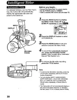 Предварительный просмотр 38 страницы Panasonic Palmcorder PV-D308 Operating Manual