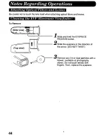 Предварительный просмотр 44 страницы Panasonic Palmcorder PV-D308 Operating Manual