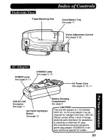 Предварительный просмотр 51 страницы Panasonic Palmcorder PV-D308 Operating Manual