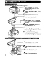 Preview for 6 page of Panasonic Palmcorder PV-D406 User Manual