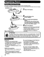 Preview for 8 page of Panasonic Palmcorder PV-D406 User Manual