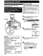 Preview for 12 page of Panasonic Palmcorder PV-D406 User Manual