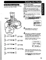 Preview for 13 page of Panasonic Palmcorder PV-D406 User Manual