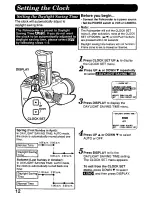 Предварительный просмотр 12 страницы Panasonic Palmcorder PV-D417 User Manual