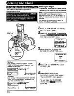 Предварительный просмотр 12 страницы Panasonic Palmcorder PV-D486 User Manual