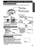 Предварительный просмотр 15 страницы Panasonic Palmcorder PV-D486 User Manual