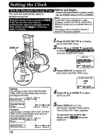 Preview for 12 page of Panasonic Palmcorder PV-D496 User Manual