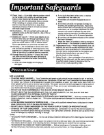 Предварительный просмотр 4 страницы Panasonic Palmcorder PV-D506 User Manual