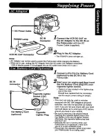 Предварительный просмотр 9 страницы Panasonic Palmcorder PV-D506 User Manual