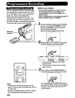 Preview for 24 page of Panasonic Palmcorder PV-D506 User Manual