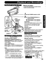 Предварительный просмотр 25 страницы Panasonic Palmcorder PV-D506 User Manual