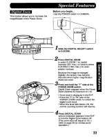 Предварительный просмотр 33 страницы Panasonic Palmcorder PV-D506 User Manual