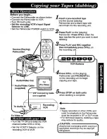 Предварительный просмотр 39 страницы Panasonic Palmcorder PV-D506 User Manual