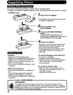 Preview for 8 page of Panasonic Palmcorder PV-D507 User Manual