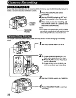 Preview for 22 page of Panasonic Palmcorder PV-D507 User Manual