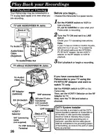 Preview for 26 page of Panasonic Palmcorder PV-D507 User Manual