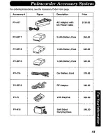 Preview for 41 page of Panasonic Palmcorder PV-D507 User Manual