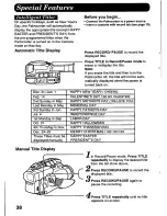 Preview for 38 page of Panasonic Palmcorder PV-D526 User Manual