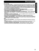 Предварительный просмотр 5 страницы Panasonic Palmcorder PV-D607 User Manual