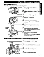 Предварительный просмотр 7 страницы Panasonic Palmcorder PV-D607 User Manual