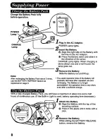 Предварительный просмотр 8 страницы Panasonic Palmcorder PV-D607 User Manual