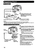 Предварительный просмотр 10 страницы Panasonic Palmcorder PV-D607 User Manual