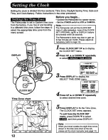 Предварительный просмотр 12 страницы Panasonic Palmcorder PV-D607 User Manual