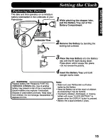 Предварительный просмотр 15 страницы Panasonic Palmcorder PV-D607 User Manual