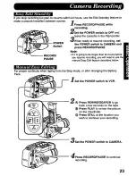 Предварительный просмотр 23 страницы Panasonic Palmcorder PV-D607 User Manual