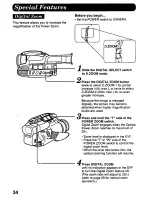 Предварительный просмотр 34 страницы Panasonic Palmcorder PV-D607 User Manual